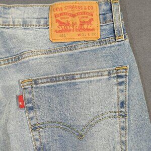Levi's Jeans Men's 31x32 Blue 511 Slim Fit Tapered Leg Denim
